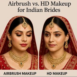 Airbrush vs. HD Makeup for Indian Brides – Pros and Cons in New York, NY