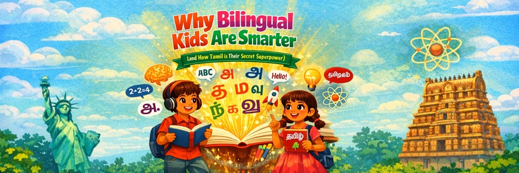 Why Bilingual Kids Are Smarter (and How Tamil is Their Secret Superpower)  in New York, NY