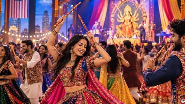 Navratri in America in New York,NY