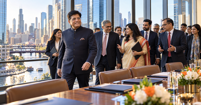 Entertainment - Piyush Goyal in Chicago: A Big Indian Business Delegation Is Coming to the US