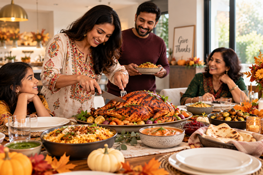 Turkey, Tandoori Style: How Desi Families Are Reinventing the Thanksgiving Table in New York,NY