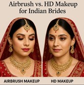 Airbrush vs. HD Makeup for Indian Brides – Pros and Cons