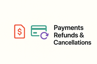 Payment & Refund Policy in New York,NY