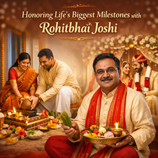 Honoring Life’s Biggest Milestones with Rohitbhai Joshi in New York, NY