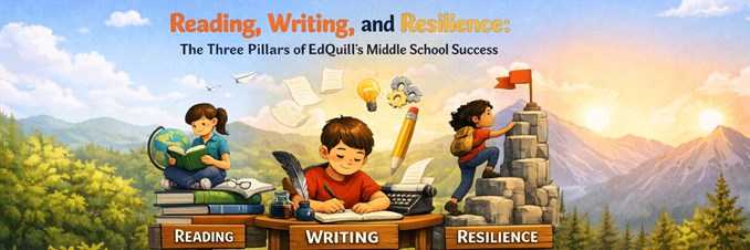 Reading, Writing, and Resilience: The Three Pillars of EdQuill’s Middle School Success  in New York, NY