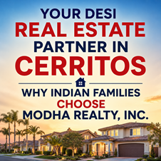 Your Desi Real Estate Partner in Cerritos: Why Indian Families Choose Modha Realty, Inc. in New York, NY