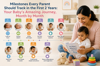 Milestones Every Parent Should Track in the First 2 Years: Your Baby’s Amazing Journey, Month by Month in New York,NY