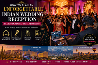 Plan an Unforgettable Indian Wedding Reception in Arizona, Nevada, Utah & New Mexico in New York, NY