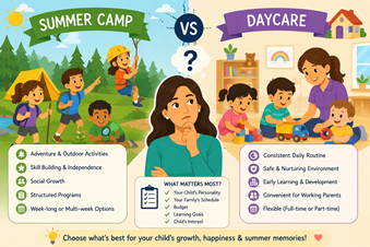 Choosing Between Summer Camp and Daycare: What Parents Need to Know in New York,NY