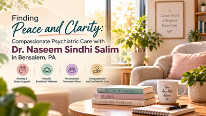 Finding Peace and Clarity: Compassionate Psychiatric Care with Dr. Naseem Sindhi Salim in Bensalem, PA  in New York,NY