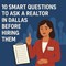 10 Smart Questions to Ask a Realtor in Dallas before Hiring Them in Texas, TX