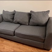 Grey Fabric Three-Seater Sofa in Orlando, FL
