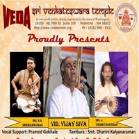 “VIJAY SIVA Carnatic Vocal Concert” in Redmond, WA