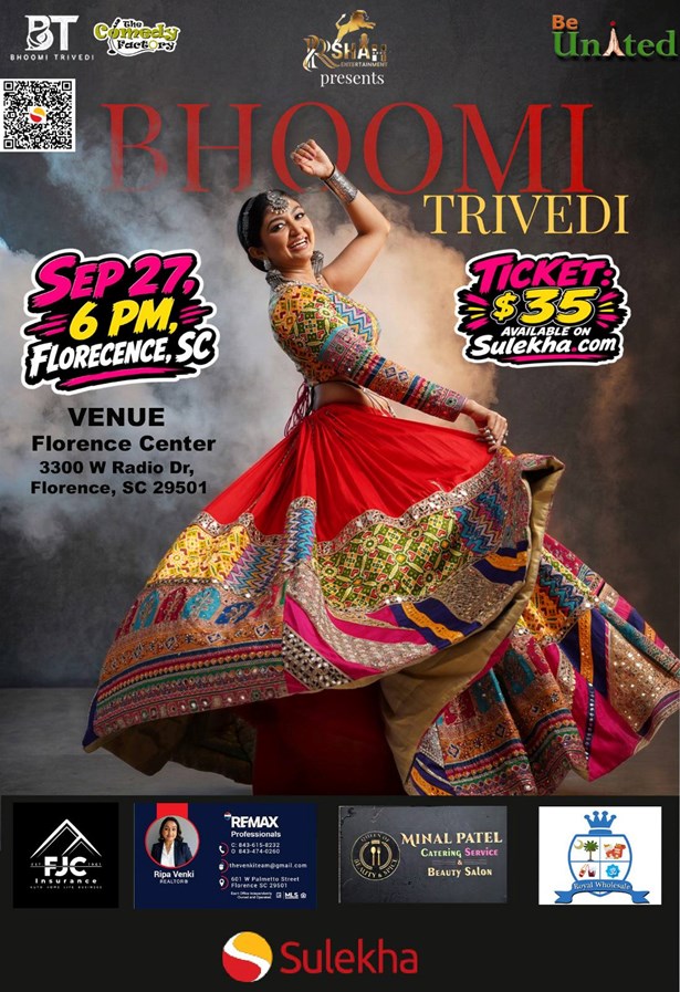 Bhoomi Trivedi Dandiya Celebration in South Carolina