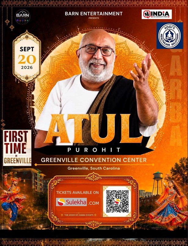 Atul Purohit Live Garba 2026 in Greenville, SC