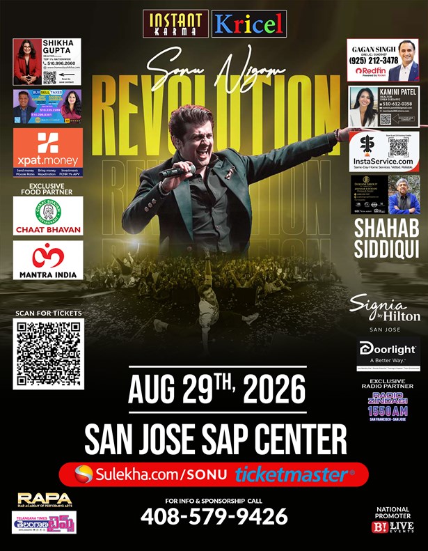 Sonu Nigam Live Concert 2026 in Bay Area