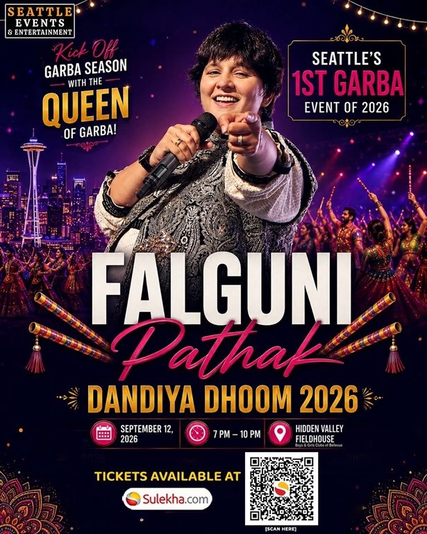 Falguni Pathak - Dandiya Dhoom 2026 Live in Seattle