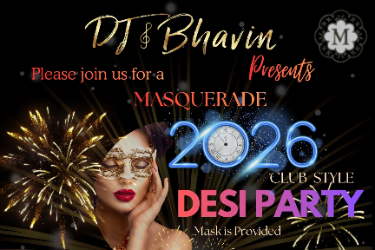 2026 Bollywood Masquerade New Year Eve Party
