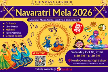 2026 Cma Navaratri Mela - Atlanta Indian event on Sat, Oct 10