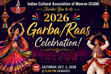 2026 Garba Raas Celebration – Monroe, Nj | Indian Cultural Association Of Monroe - New Jersey Indian event on Sat, Oct 3