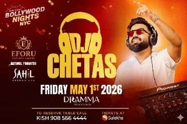 DJ CHETAS LIVE- Bollywood Nights NYC in New York, NY