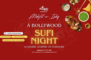 A Bollywood Sufi Night - "Mehfil-e-Ishq" (4-Course Journey of Flavours), Mississauga, ON