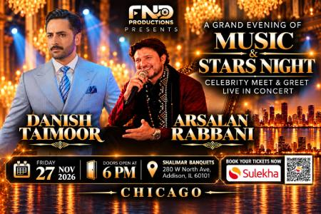 A Grand Evening of Music, Glamour & Celebrity Meet & Greet with Danish Taimoor in Addison, IL