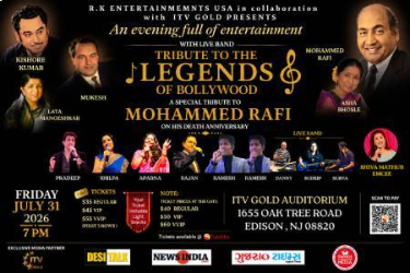 A Musical Tribute to the legend Mohammed Rafi in New Jersey in , NJ