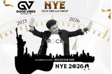 A Spectacular New Year's Eve party With Lehari Band and Celebrity Guest Rockstar DSP in East Rutherford, NJ