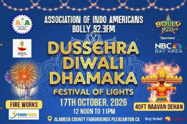 AIA Dussehra Diwali Dhamaka (DDD) 2026 - Booth Registration in Pleasanton, CA