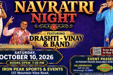 Aiha Presents Navratri Night Featuring Drashti & Band - New Jersey Indian event on Sat, Oct 10