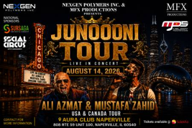 ALI AZMAT & MUSTAFA ZAHID IN JUNOOONI TOUR LIVE IN CONCERT