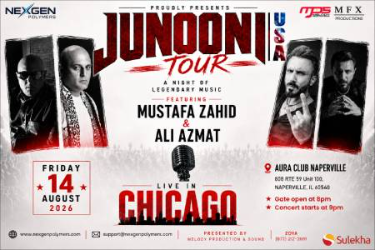 Ali Azmat & Mustafa Zahid Junooni Tour Live In Chicago in Naperville, IL