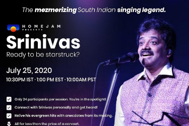 An intimate virtual concert experience with SRINIVAS in , 