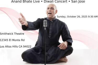 Anand Bhate Live • Diwali Concert • San Jose in Los Altos, CA