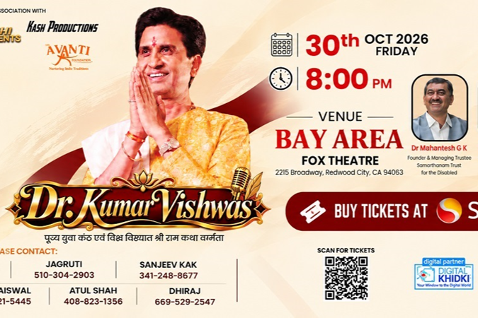 Apne Apne Ram - Kumar Vishwas Live In Bay Area - San Francisco Indian event on Fri, Oct 30