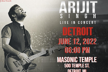 Arijit Singh Live In Concert 2022- Detroit - Cancelled in Detroit, MI