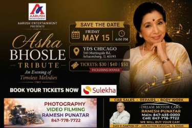 Asha Bhosle Tribute - An Evening of Timeless Melodies In Chicago in Schaumburg, IL