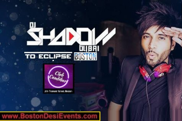 Asia's #1 Bollywood DJ, DJ Shadow Dubai in Boston on June 9th in Boston, MA