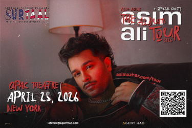 Asim Azhar Live in Concert: The Asim Ali Album Tour in Oakland Gardens, NY