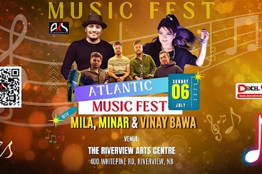 Atlantic Music Fest with Mila, Minar and Vinay Bawa. in , NB