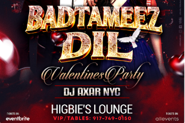 AUSTIN BOLLYWOOD VALENTINES NIGHTOUT AT HIGBIE’S LOUNGE in Austin, TX