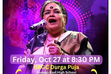 BAGC Durga Puja Day 1 with The Queen of Indian Pop - Usha Uthup in Oswego, IL