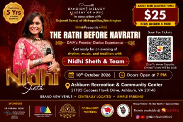 Bandish & Melody Raas Garba 2026 with Nidhi Sheth