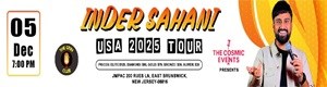 Inder Sahani Stand-Up Comedy Live 2025 in New Jersey