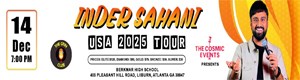 Inder Sahani Stand-Up Comedy Live 2025 in Atlanta
