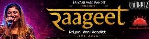 Priyani Vani Panditt Raageet Live Concert Bollywood Music Program Songs based on Raagas