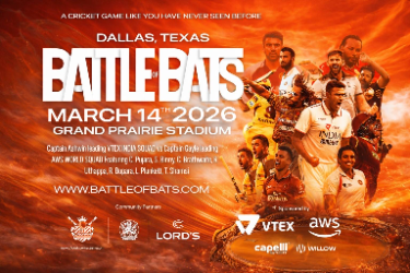 BATTLE OF BATS - The Cricket Challenge with Legends in Grand Prairie, TX