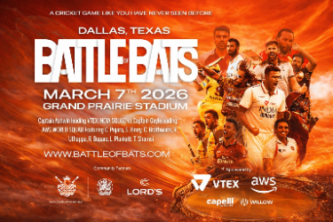BATTLE OF BATS - The Cricket Challenge with Legends in Grand Prairie, TX