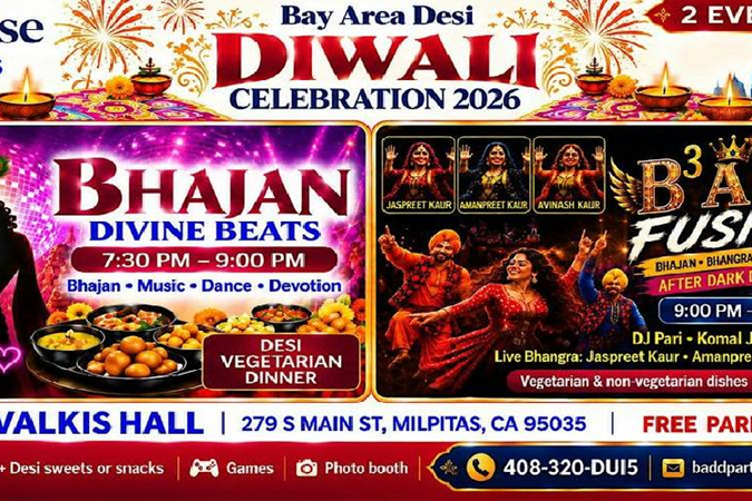 Bay Area Desi Diwali Celebration 2026 , Milpitas, CA